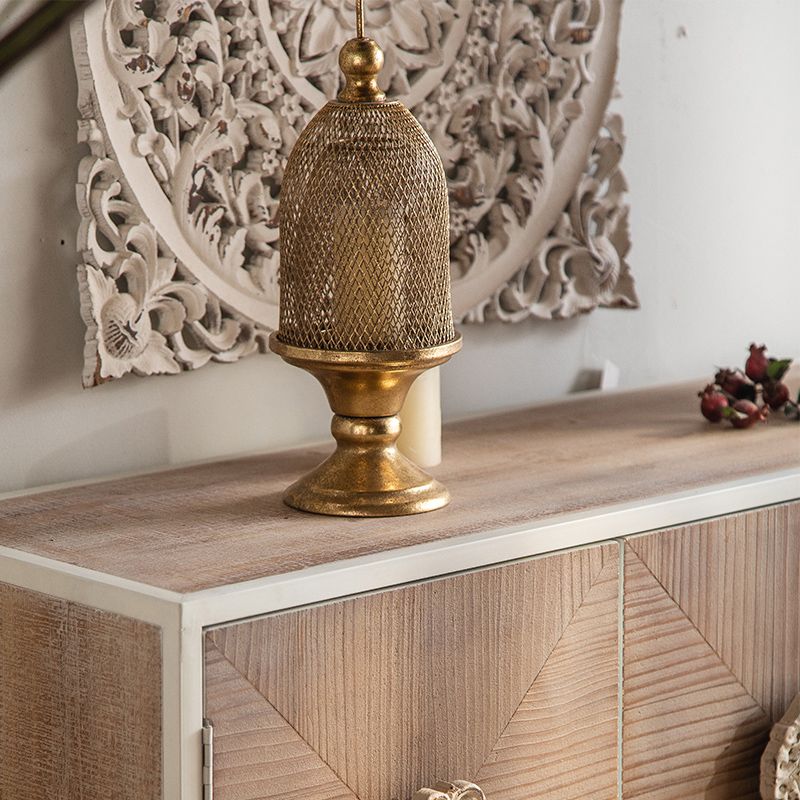 Industrial Standard Natural Accent Chest Distressed Wood Accent Cabinet
