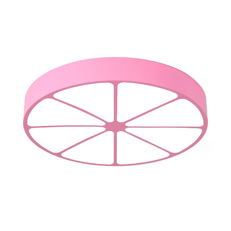 Kindergarten Flat Lemon Ceiling Mount Light Acrylic Modern Stylish Ceiling Lamp