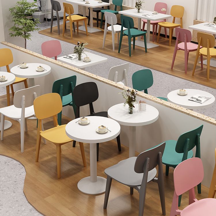 Colección de comedor de mesa de comedor de estilo industrial para el comedor de piedra para interiores