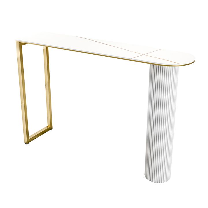 Modern 1/5 Pieces Bar Table Set Stone Counter Table with High Stools for Kitchen