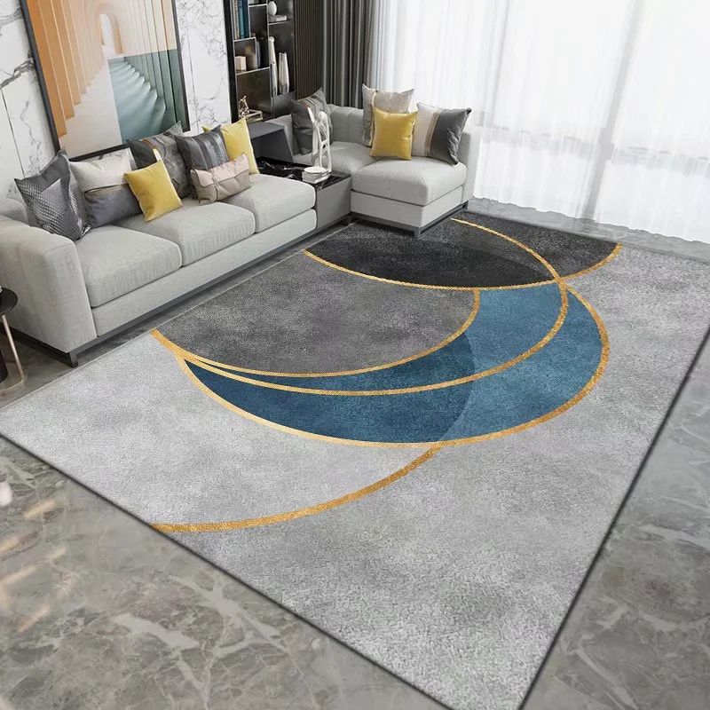 Luxury Area Carpet Modern Indoor Rug Non-Slip Backing Polyester Carpet for Living Room
