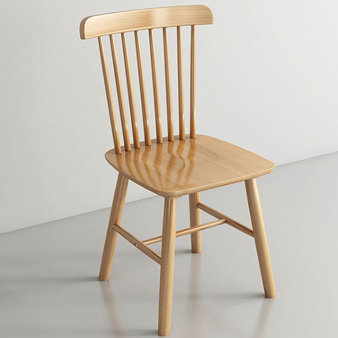 Modern Style Solid Wood Dining Room Set with Rectangle Shape Table and 4 Legs Base for Home Use