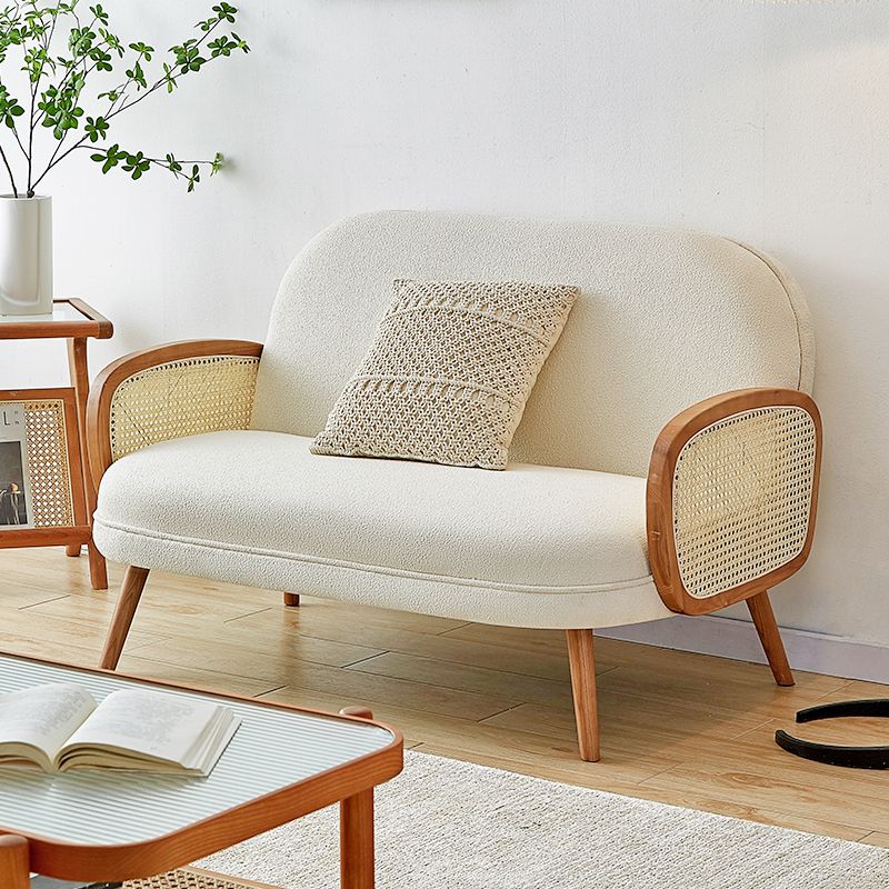 31,49 "H Square Solid Colore Solid Fleece Legno di divano rattan per appartamento