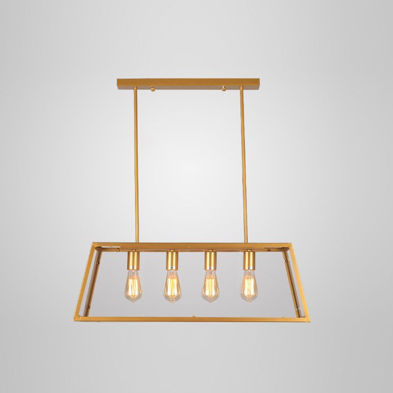Industrial Island Light Simple Metal Pendant Lighting Fixture for Dining Room