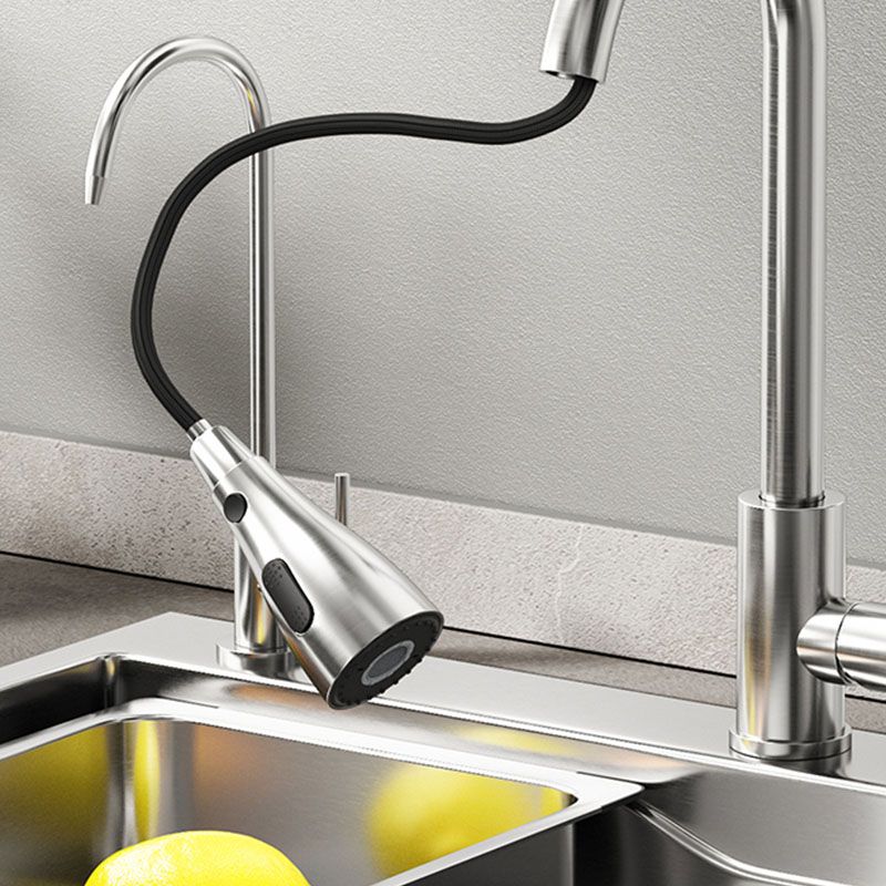 Modern Kitchen Sink Stainless Rectangular Kitchen Sink with Faucet