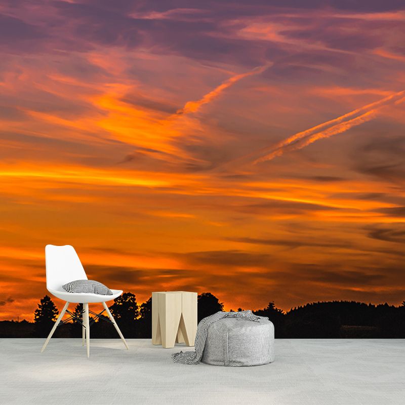 Customized Modern Sky Wall Mural Moisture Resistant Wall Covering for Home