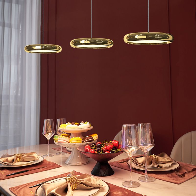 One-Light Pendant Light Fitting Modern Metal Led Suspension Lighting Fixture for Kitchen