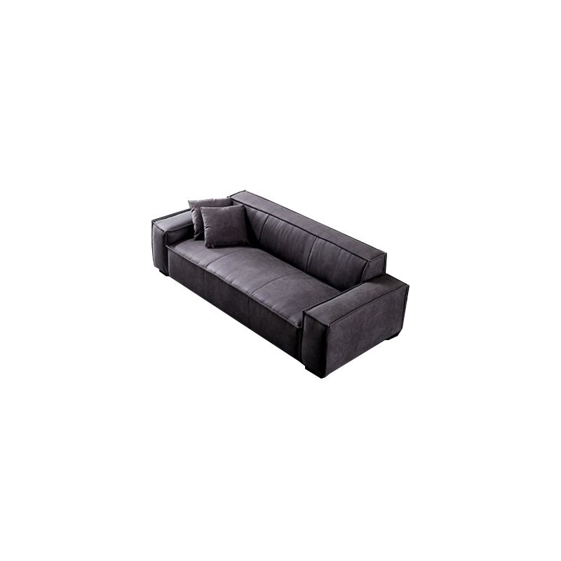 Living Room Square Arm Standard Cushions Transitional Modern