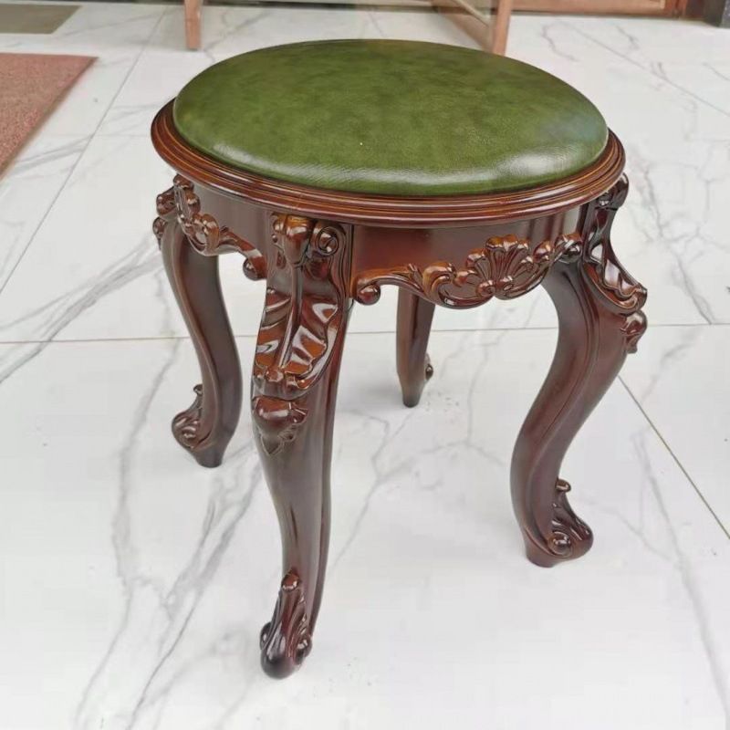 Upholstered Pouf Ottoman Pure Color Metal Frame Craving Stain Resistant Poof Stool