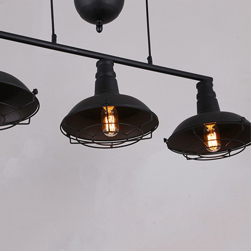 Industrial Island Pendant Lights Metal Multiple-Light Island Light Fixtures