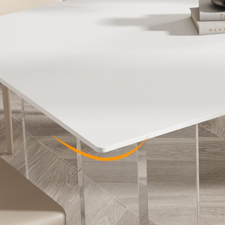 Modern 1/4/5/7 Pieces Dining Set Sintered Stone Dining Table Set with Leather Chairs