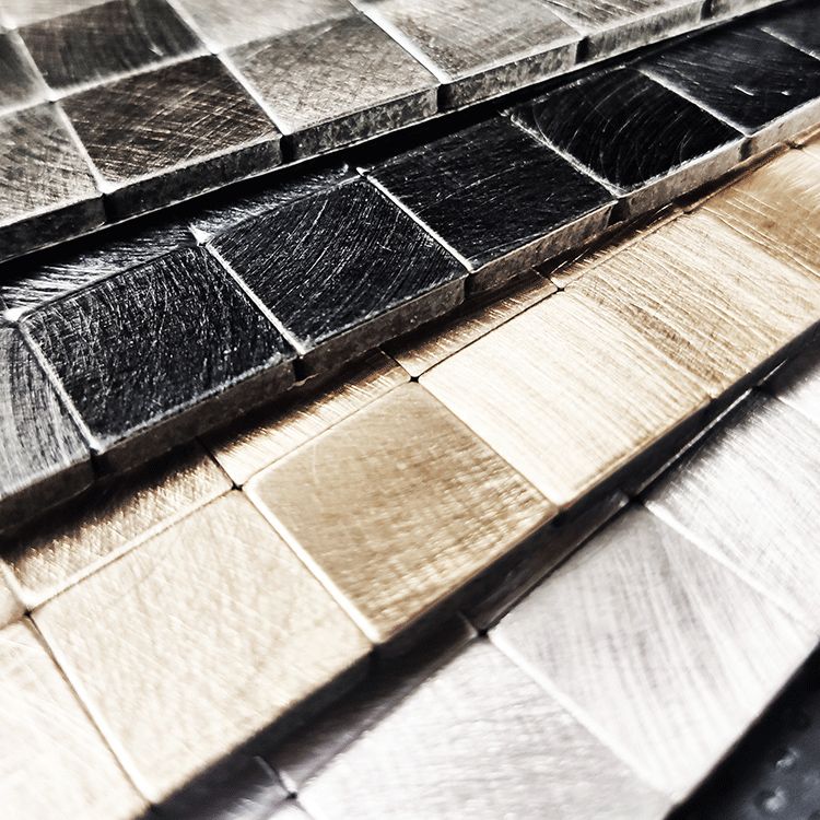 Mosaic Tile Wallpaper Contemporary Peel & Stick Mosaic Tile with Square Shape