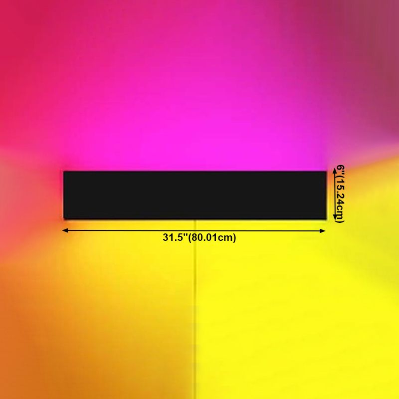 Modern Style Geometric Led Wall Lamp Metal 1-Light Wall Mount Light Fixture