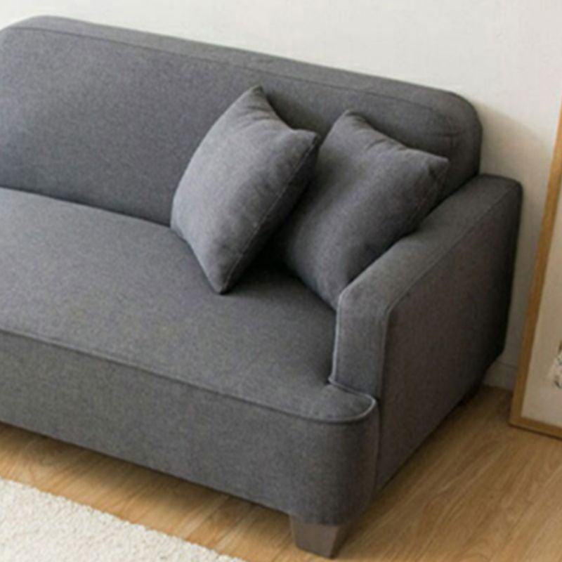 Square Arm Sectionals Contemporary 43.3" L Loveseat with Footrest