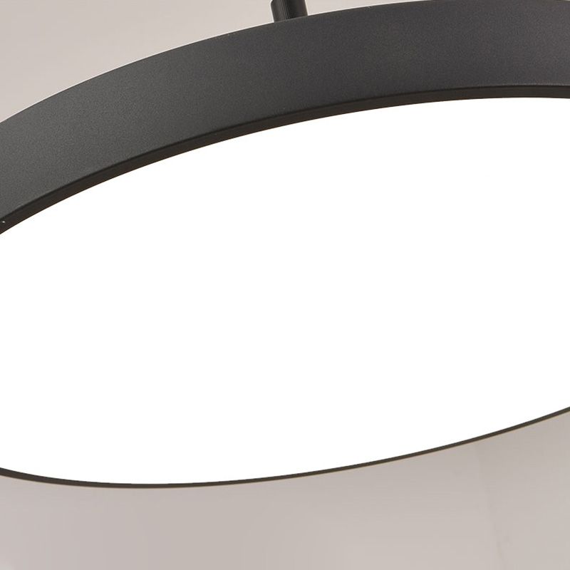 Metal Modern Simple Style Disc Shaped Led Pendant Decorative Lights for Office