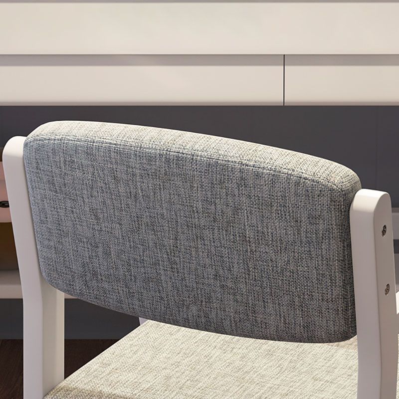 Contemporary Style Kitchen Chair Dining Arm Side Chairs with Wooden Legs