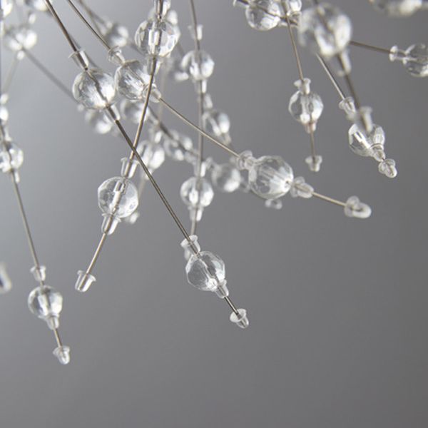 Sputnik Island Lamp Modern Hanging Light with Crystal for Dining Room