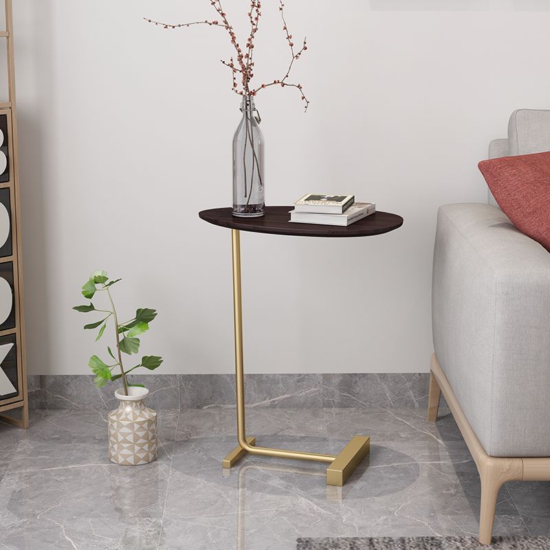 23.6inch Tall Modern C Corner Table Solid Wood Side End Table