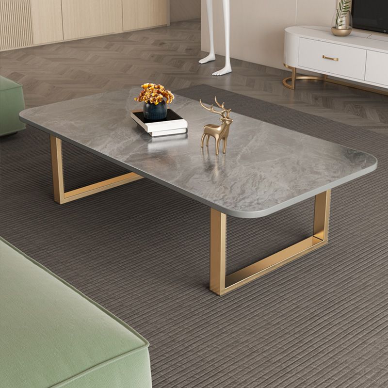 Slate Rectangular Coffee Table Trestle Coffee Cocktail Table