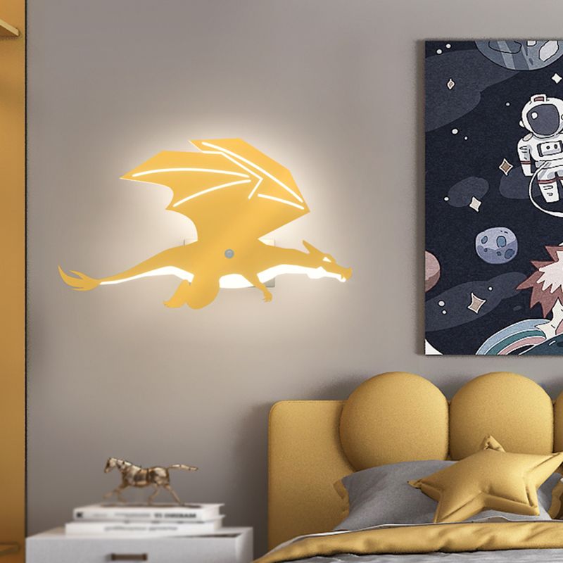 Dinosaurusvorm IJzeren Wall SCONCE LICHT Licht Simple Moderne stijl LED BUITEN WANDEL MOUT LIMMUTER