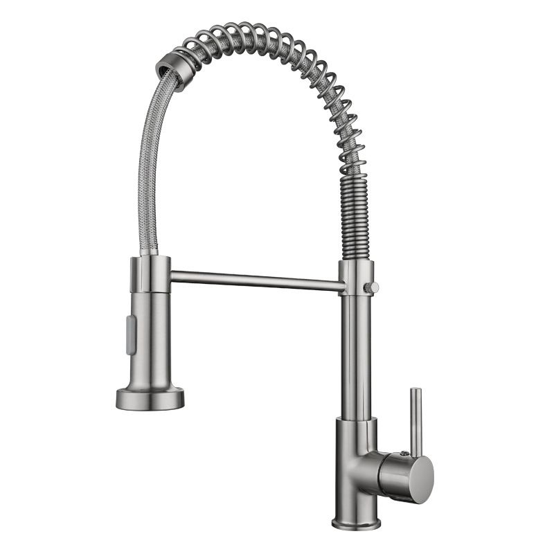 Modern Farmhouse Kitchen Faucet Pull down Single Handle  304 Stainless Steel Faucet