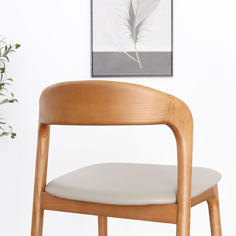 Solid Wood Dining Stools Contemporary Bar Stools with Cushion