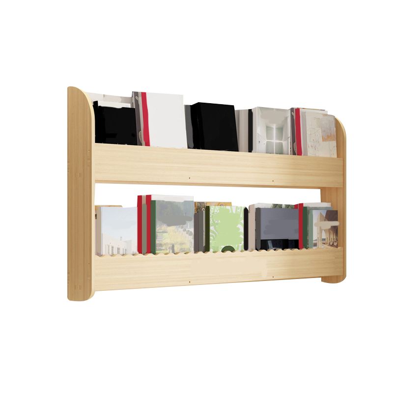 Floating Wooden Shelf Bookcase Modern & Contemporary Bookshelf