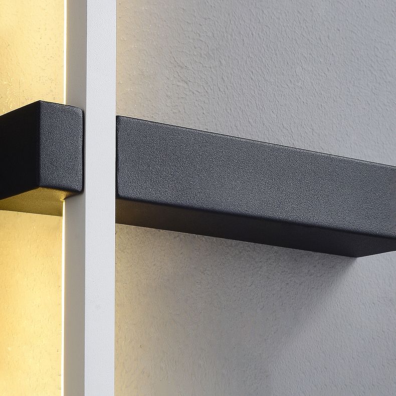 1 Light Metal Linear Wall Lighting Modern Style Wall Mounted Light Fixture