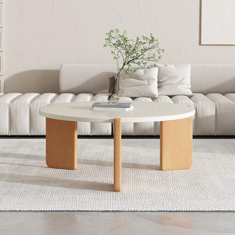 3 Legs Coffee Table Set Modern No Distressing Round Wood Coffee Table