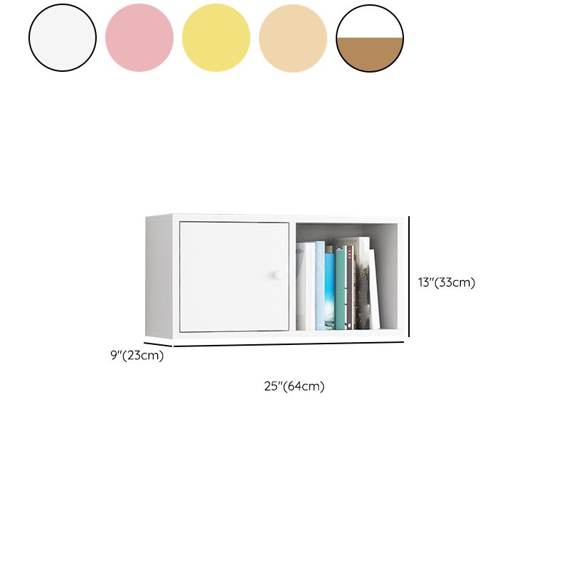 Engineered Wood Scandinavian Bookcase Floating Closed Back Bookshelf