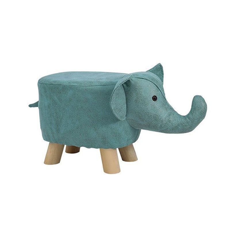 Contemporary Specialty Pouf Faux Leather Upholstered Ottoman