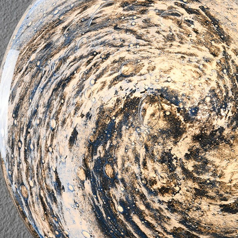 Contemporary Glass Wall Lighting 1-Light Circle Sconce Light for Bedroom