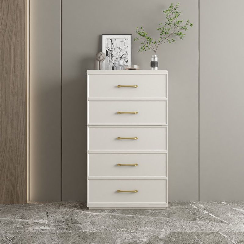 Contemporary Glam Storage Chest Birch Vertical Storage Chest Dresser for Bedroom