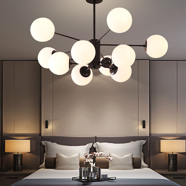 Aparte de iluminación de latón completo de estilo negro