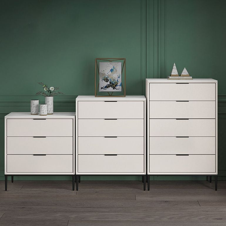 Contemporary Stone Storage Chest Bedroom 15.7" Wide Chest with Drawers