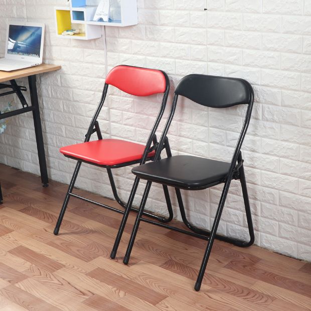 Chaise d'appoint moderne en métal, intérieur et extérieur, sans accoudoirs, pliable, à dossier ouvert, pour salle à manger