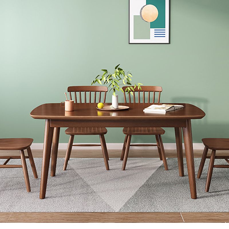 Solid Wood Dining Room Table Modern Dining Table for Kitchen