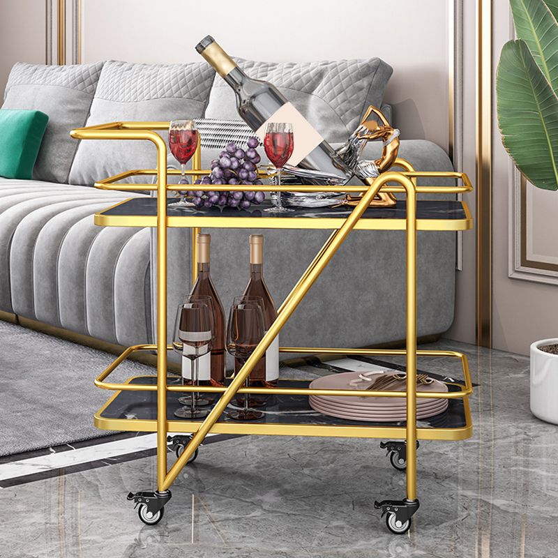 29.92"H Modern Rolling Prep Table Reclaimed Wood Rectangular Prep Table for Home Use
