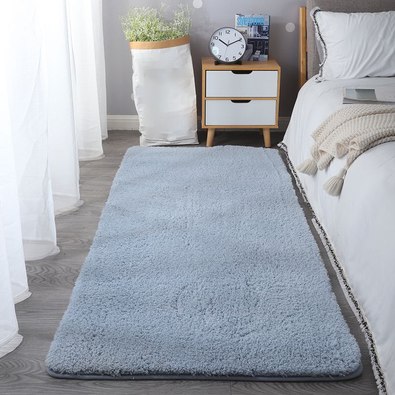 Tapis moderne blanc mélangé de couleurs pures, tapis d'intérieur lavable pour la décoration de la maison