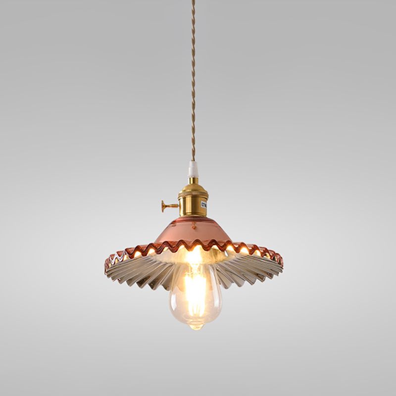 Moderne stijl potbedekking hangend glas 1 lichthangende lamp voor binnenruimtes