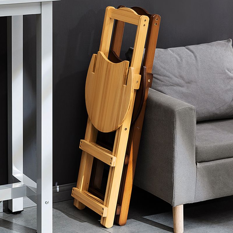 Contemporary Indoor Bar Stools Wooden Folding Low Back Stool