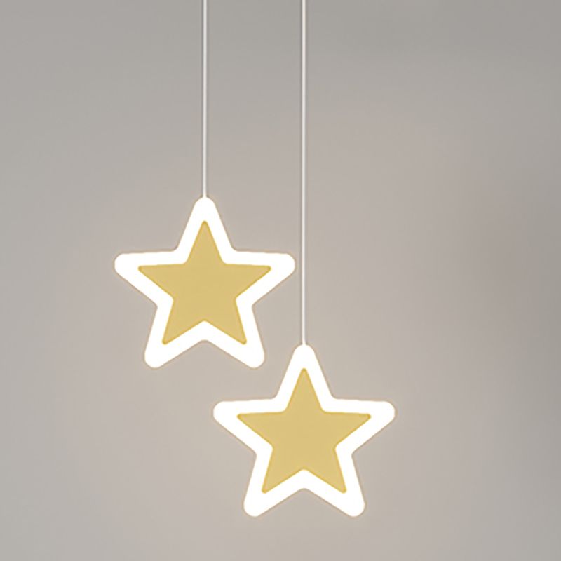 Geometrische Form des zeitgenössischen Stils Anhänger Leuchten Metall 3 Licht hängende Lampen