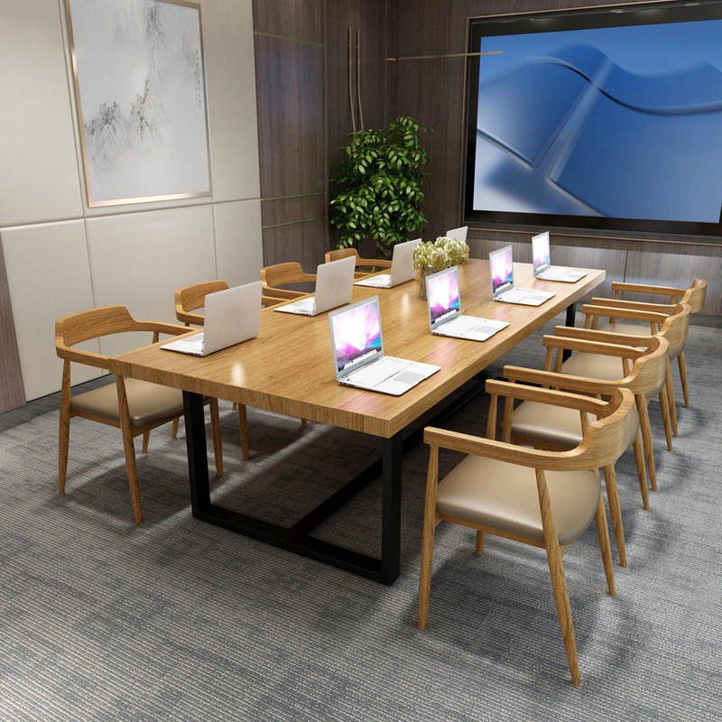 Contemporary Arm Chair Wood Open Back Dining Room Chair for Home