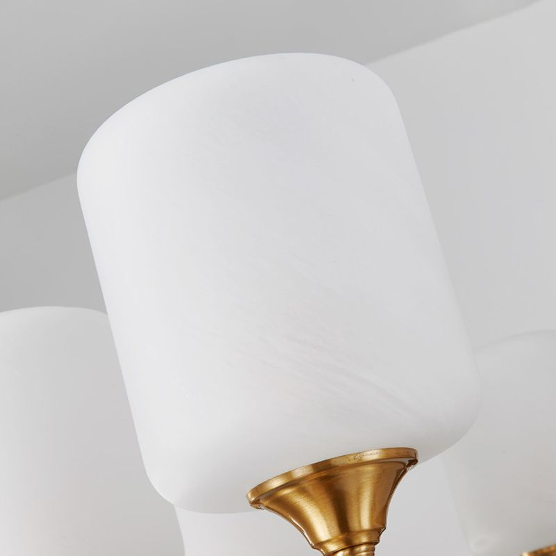 Contemporary Cylinder Chandelier Pendant Light Wood Suspension Pendant Light for Living Room