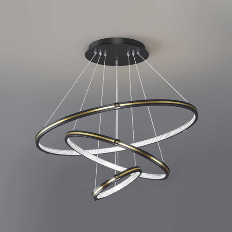 Simplicidad moderna Lámpara de araña orbicular acrílico Luces colgantes para colgantes para restaurante