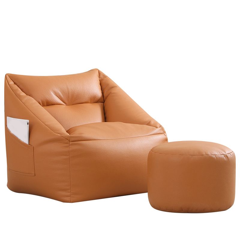 31.49" W x 27.55" D x 27.55" H Bonded Leather Accent Room Chair with Tight Back