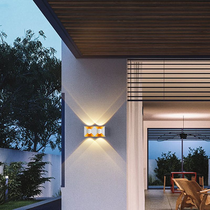 4 Lights Wall Mount Light Modern LED Wall Sconce Light with Acrylic Shade for Bedroom