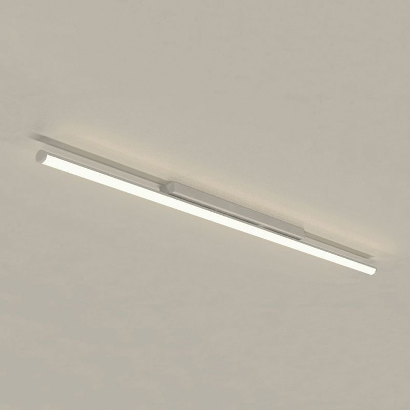 Linear Shape Metal Flush Ceiling Light Modern Style 1 Light Flush Ceiling Light Fixtures