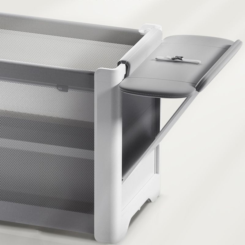 Gray Baby Changing Table Modern Baby Changing Table with Safety Rails
