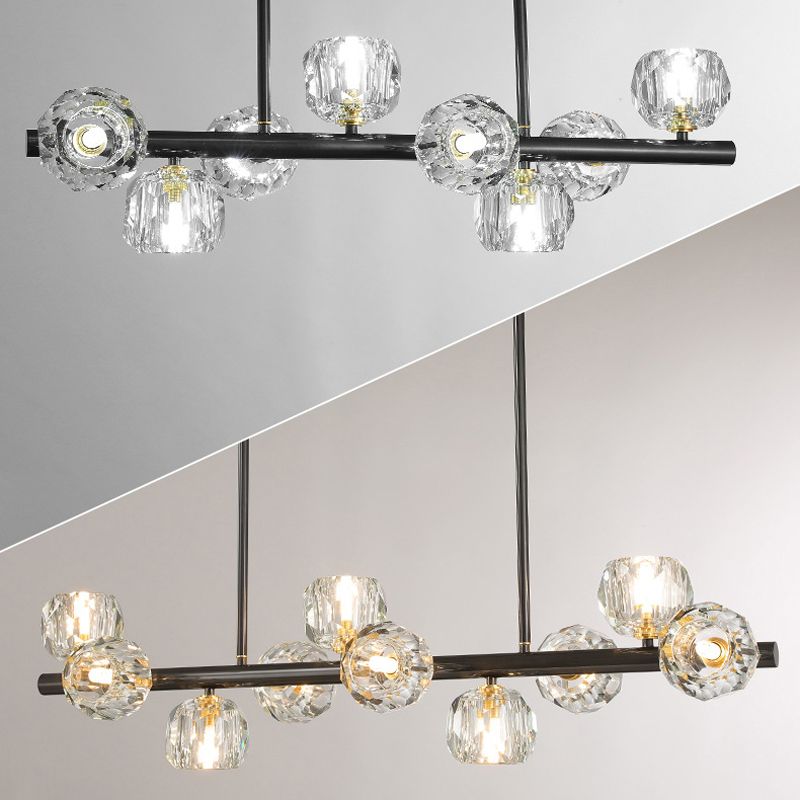 Modernist Ball Shape Island Pendants Crystal Pendant Lights for Dining Room